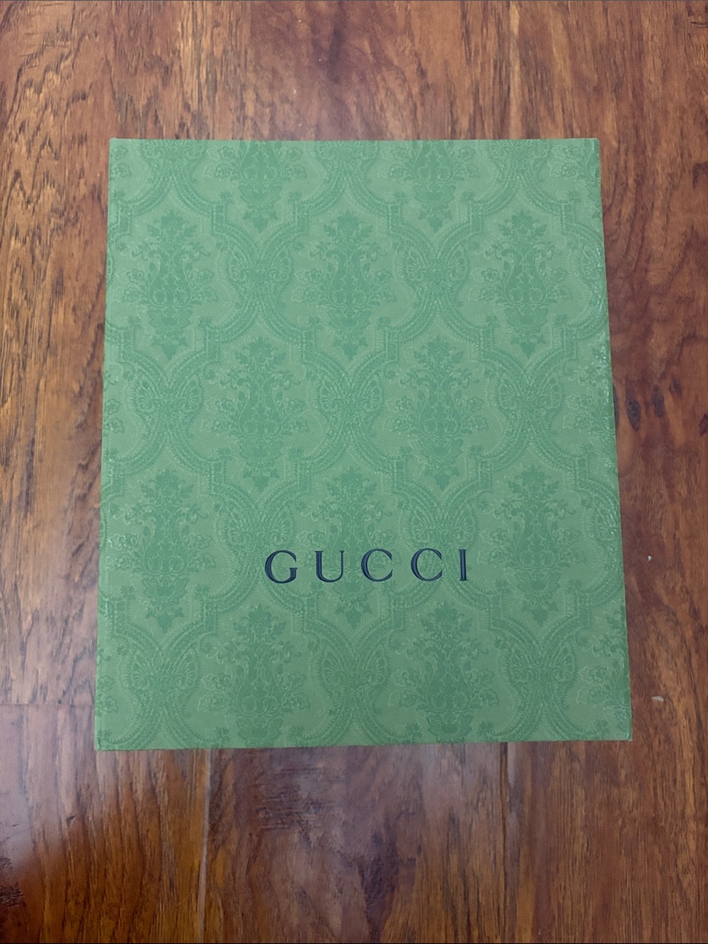 Gucci Olive Green Embossed Gift Box 10.5”x8.5”x4.5”